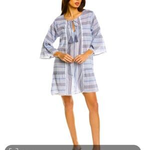 NWT Bindu Nolita Dress Coverup in Grey 3/4 sleeve sz M